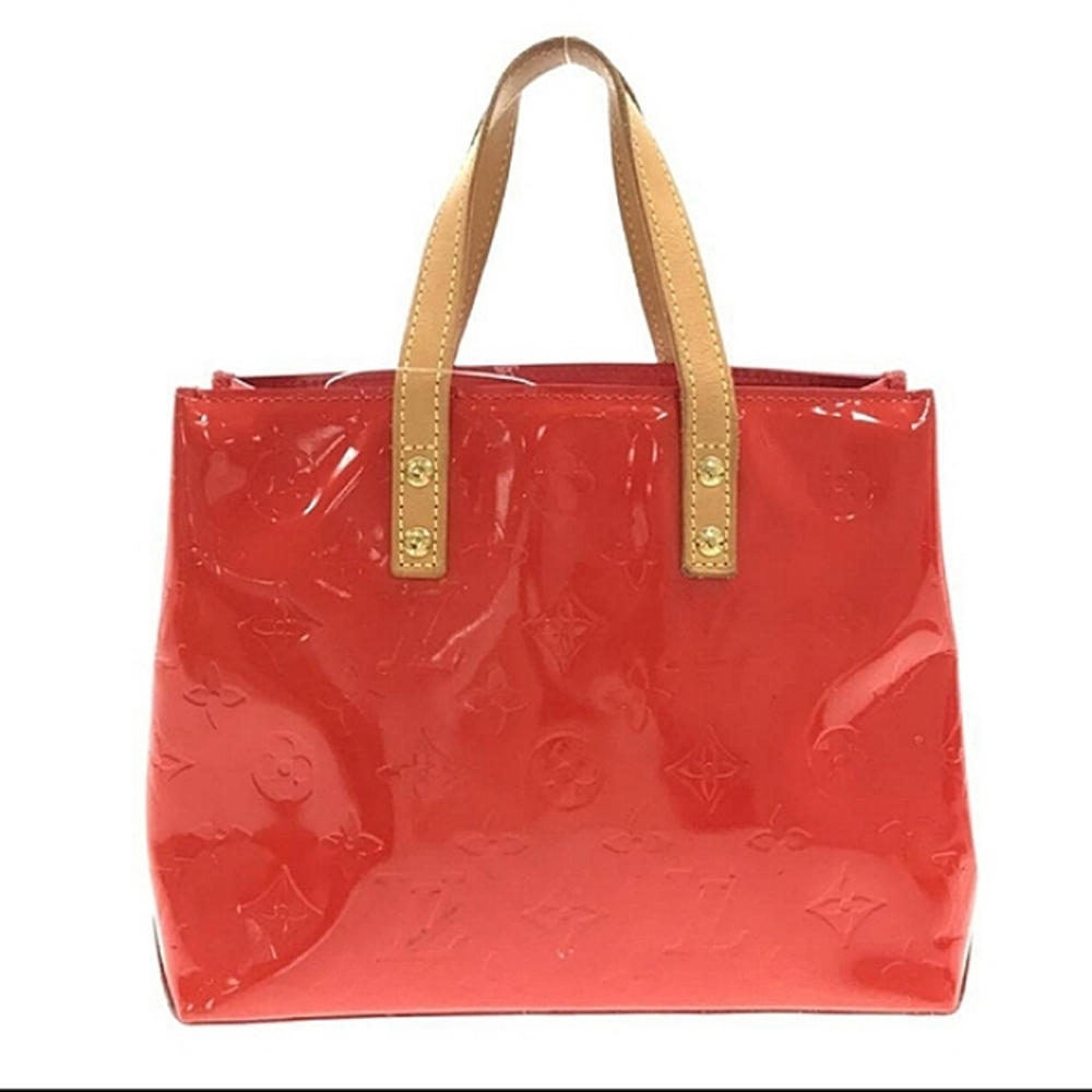 💋  Louis Vuitton Reade PM Monogram Vernis Handbag Tote Bag  #M91088 EUC - Picture 5 of 16